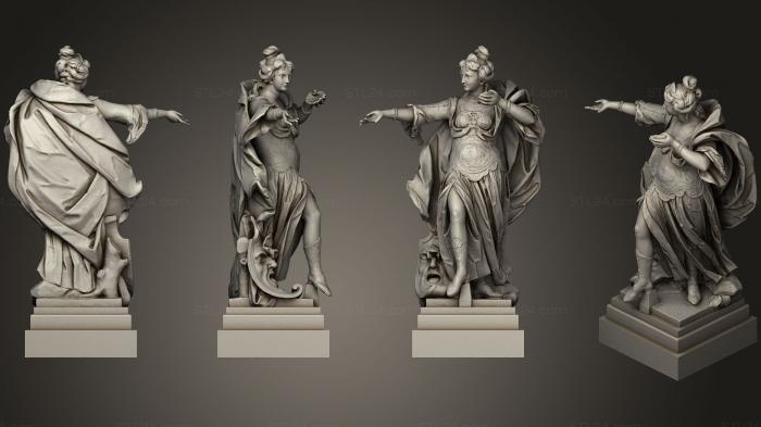 Статуи античные и исторические (Статуя 86, STKA_1537) 3D модель для ЧПУ станка